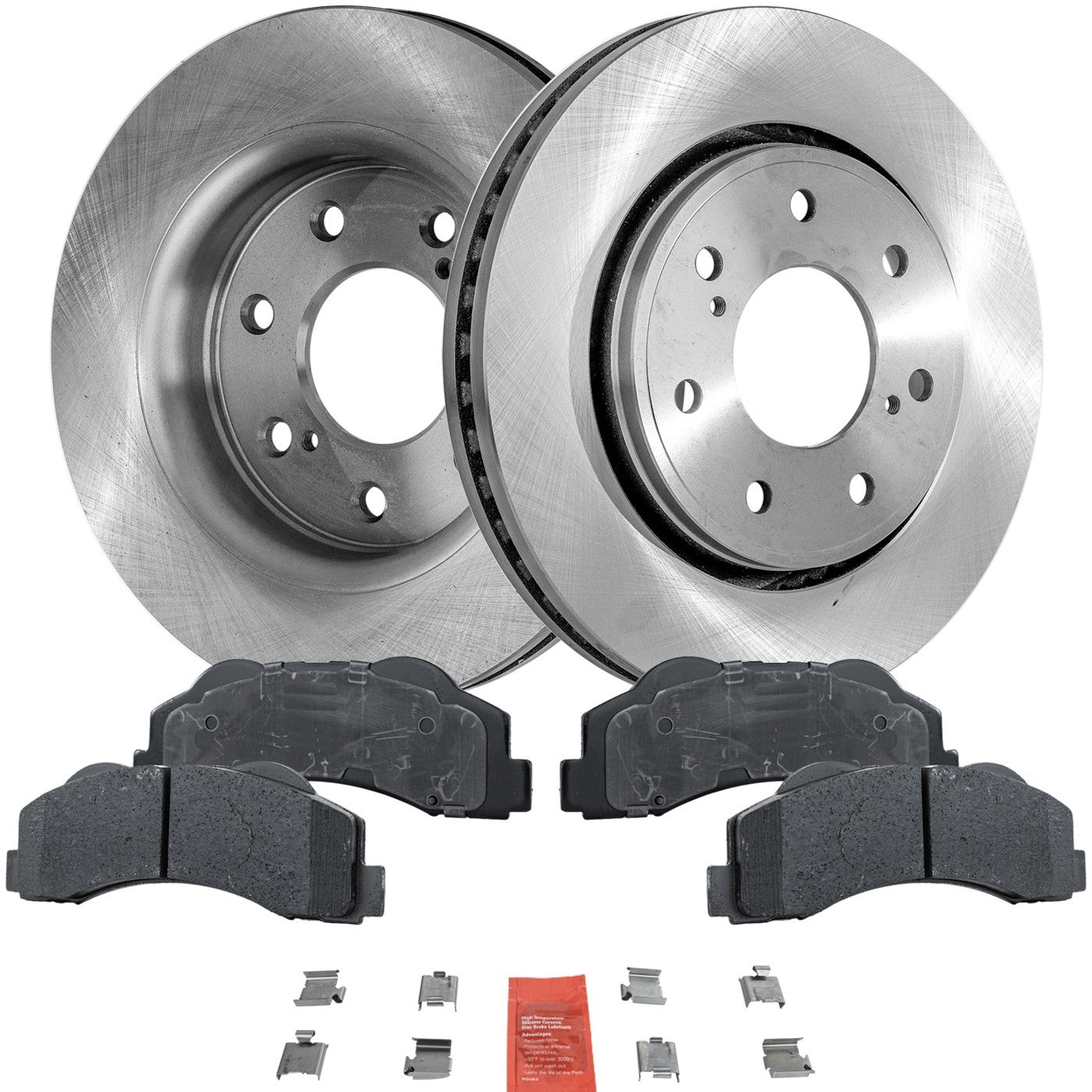 Brake Disc Rotor and Pad Kit for Ford F-150 (2010–2014) 13.78" Diameter