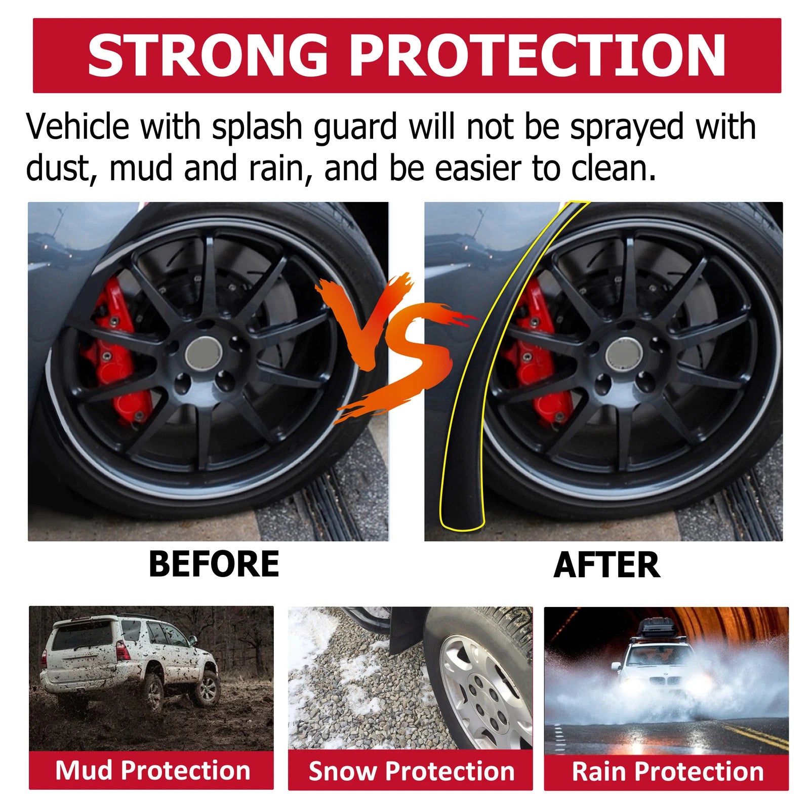 Molded Mud Flaps for Corvette C6 (2005-2013)