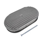 15" Oval Polished Aluminum Air Cleaner Filter for SBC BBC 350