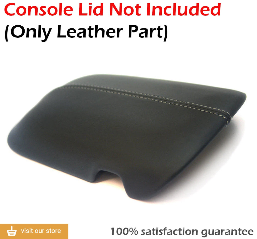 Center Console Armrest Cover for Ford Mustang (2015–2019) Gray Stitch