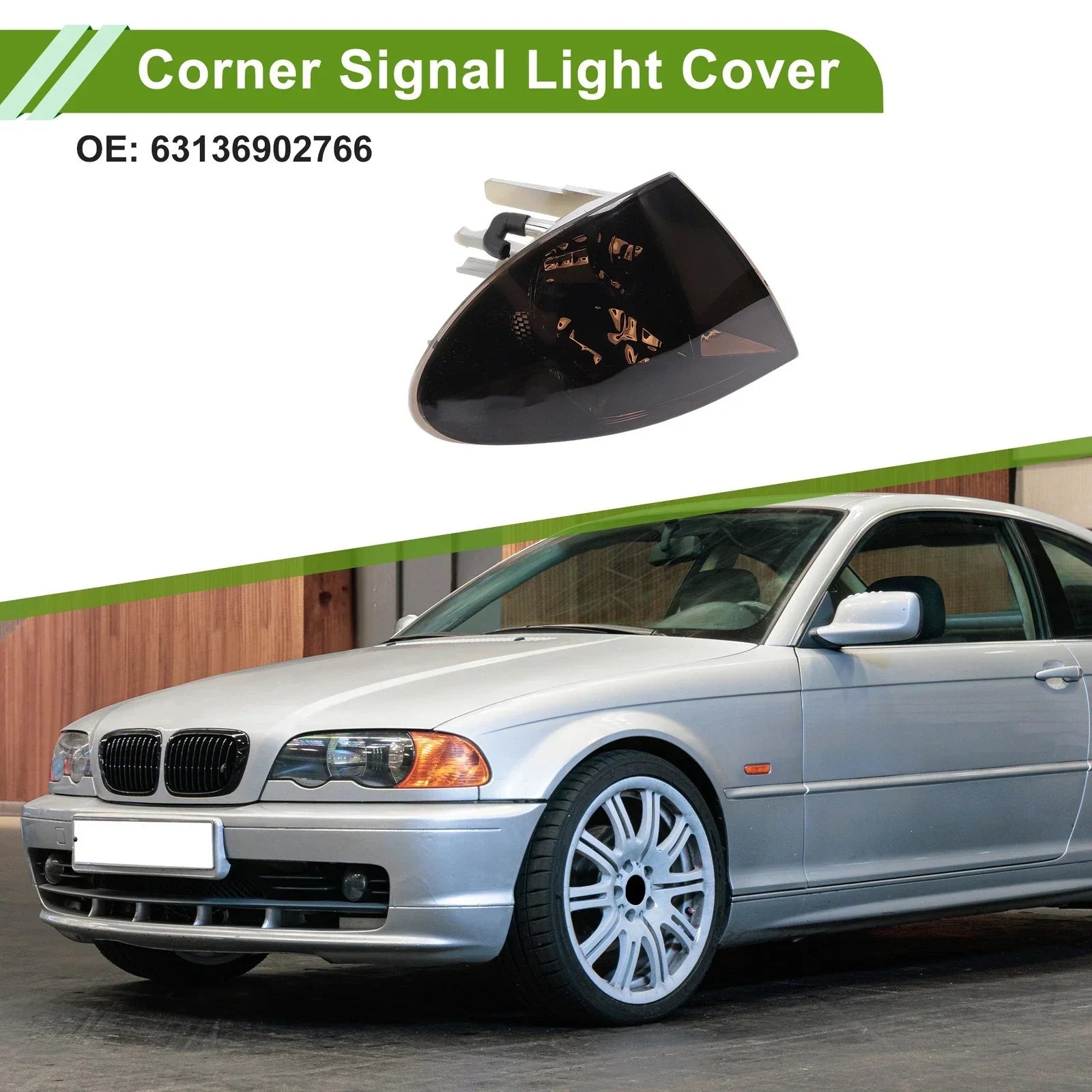 1Pc Right Corner Signal Light Cover for BMW 3 Series