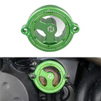 Anodized Clear Engine Oil Filter Cap Cover for Kawasaki KLR650 (1987–2024)