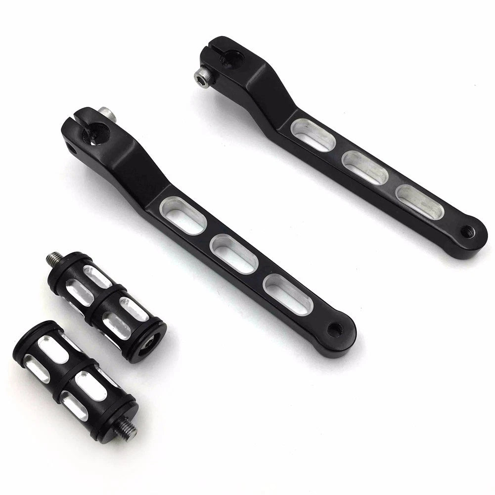 Black Heel Toe Shift Levers w/ Shifter Peg for Harley Electra Glide (1988–2017)