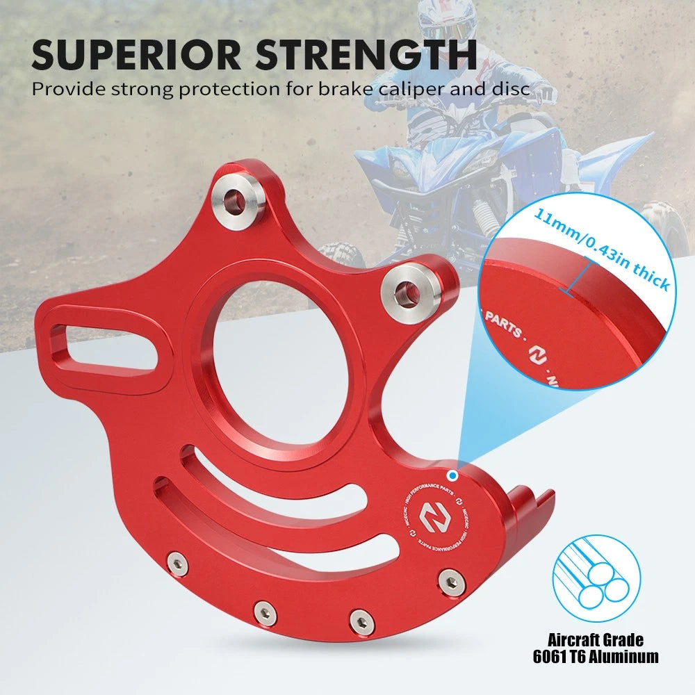 Aluminum Rear Brake Disc Rotor Guard for Yamaha YFZ450R (2009–Present)