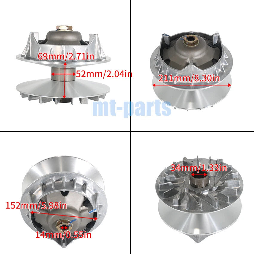 Front Clutch Variator Pulley Set for Bennche Cowboy 1000/Spire 1000 (2015–2016)