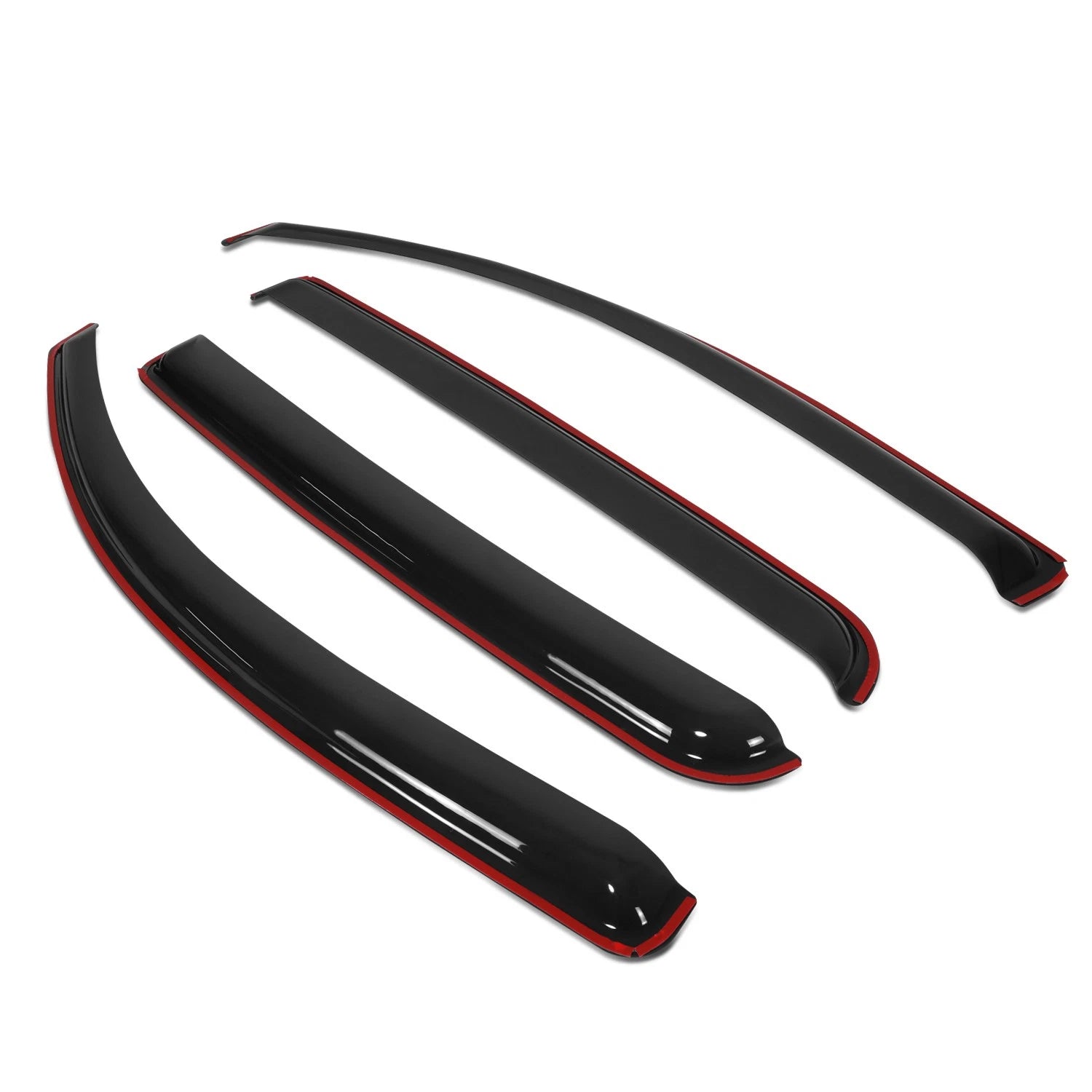 4PCS In-Channel Window Visors for Toyota Tacoma Double Cab (2016–2023)