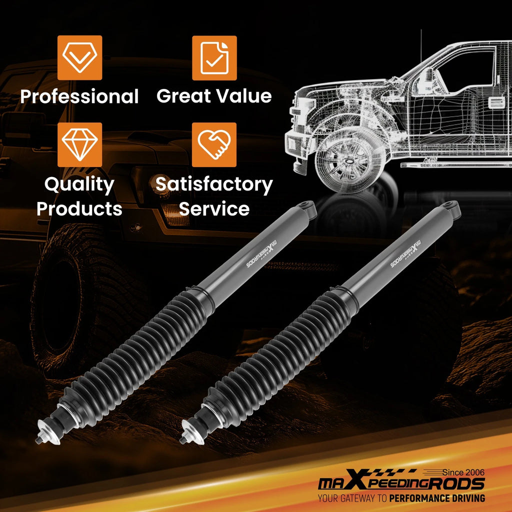 Set of 2 Front Nitrogen Shock Absorbers for Jeep Wrangler JK (2007–2018)