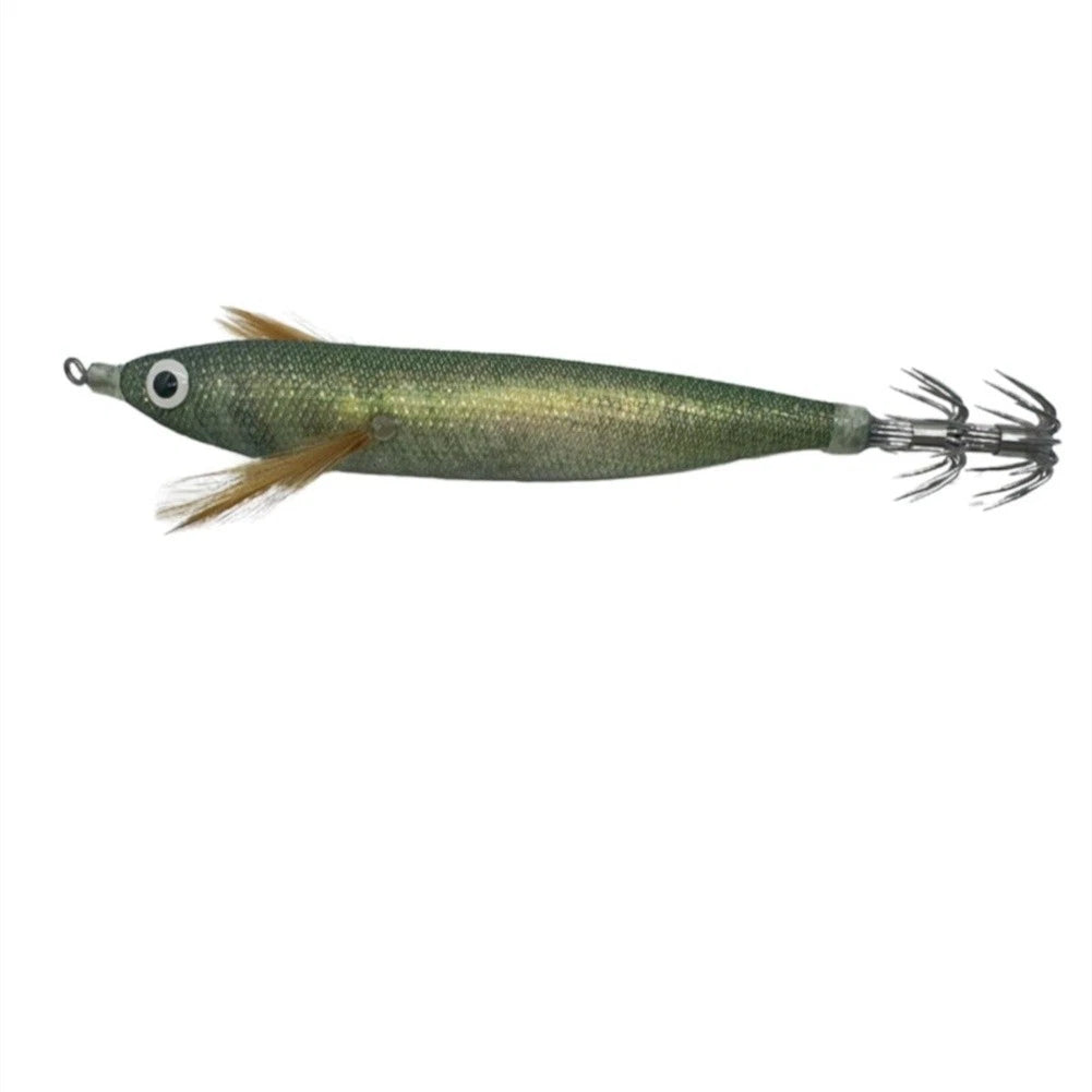 12cm Squid Jig Lure with BKK Hook - Luminous Shrimp Imitation