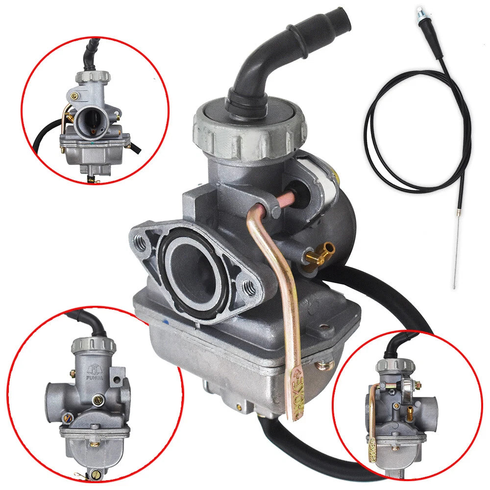 Carburetor & Throttle Cable for Honda SL70 (1971–1973)
