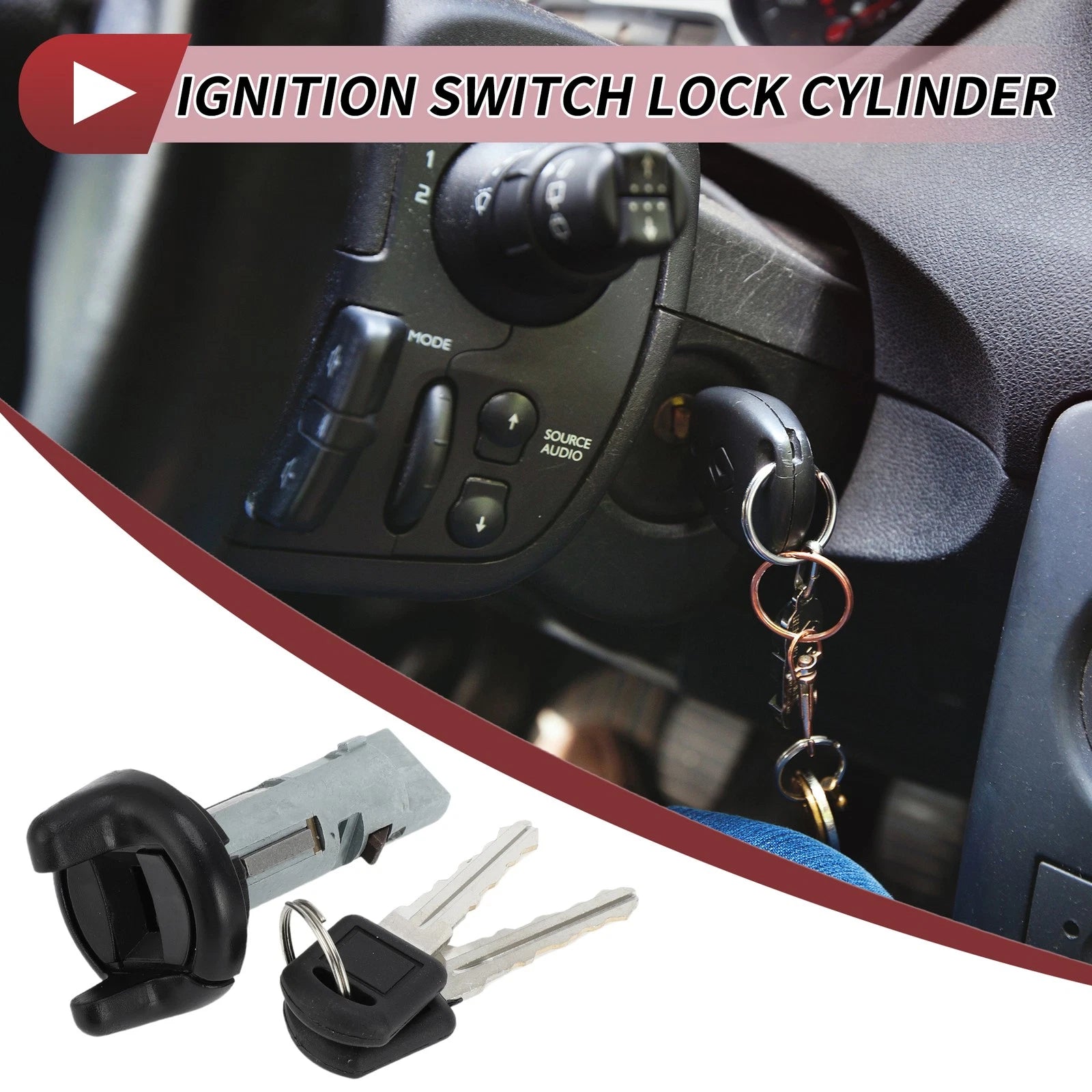 Ignition Lock Cylinder for Chevrolet Silverado GMC Yukon (1995–1997) No.12369498