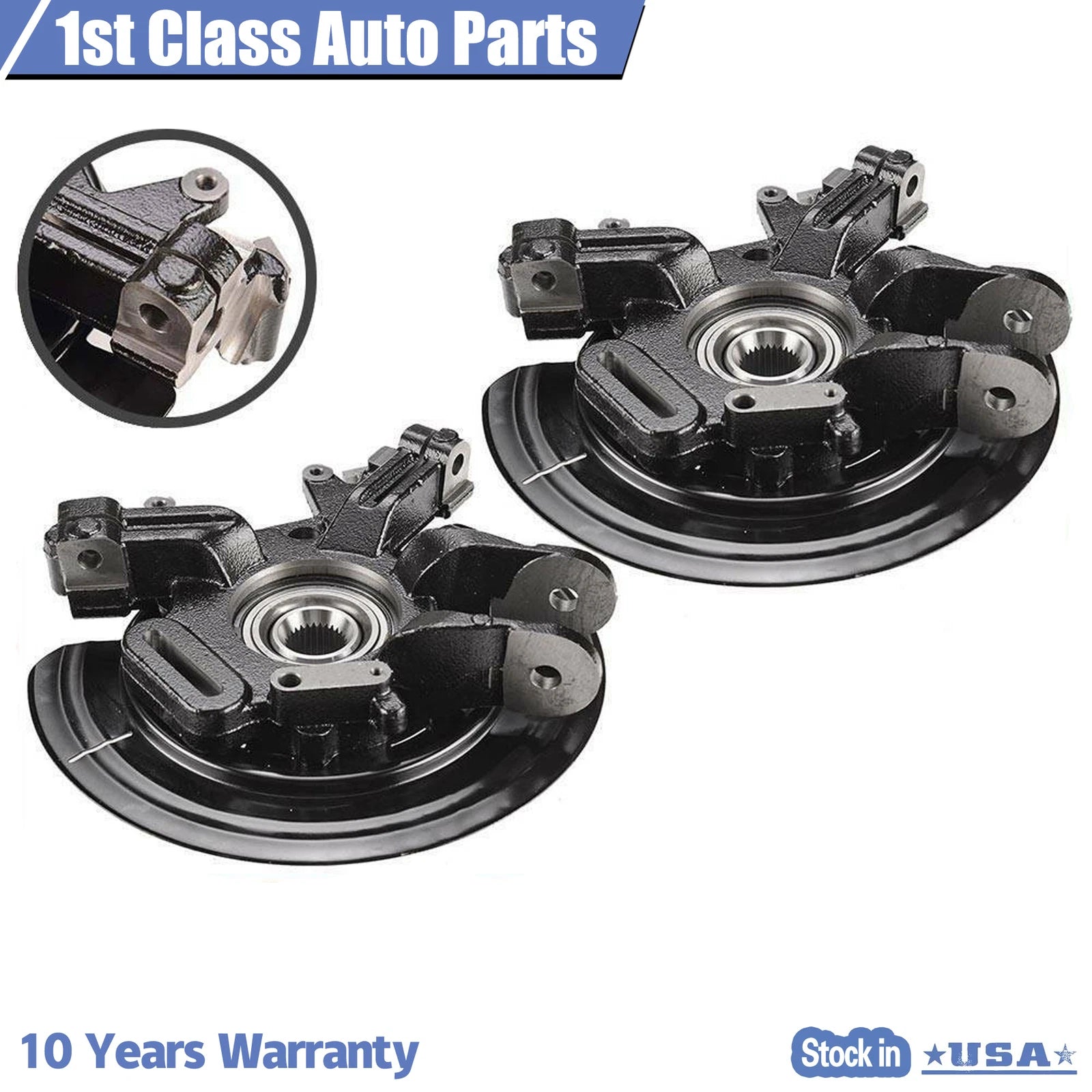Set of 2 Rear Wheel Hub Steering Knuckles for Ford Explorer (2002-2005)