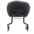 Sissy Bar Backrest Pad Mount Kit for Harley Touring (2009–2017) Black