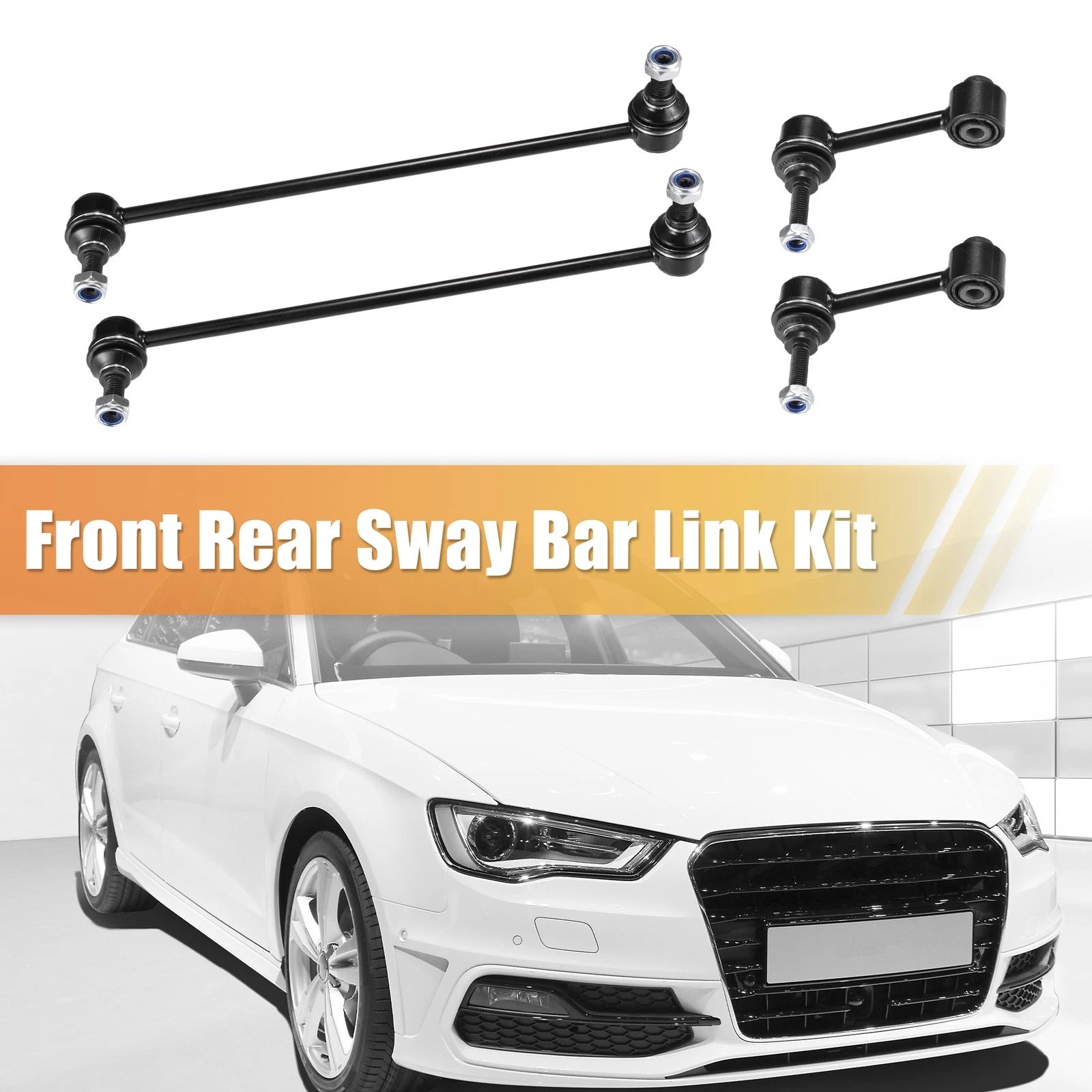 4X Stabilizer Sway Bar End Links for Audi A3 (2006–2013) No.K80482/K80478