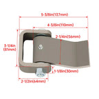 Set of 4 Heavy Duty Greaseable Door Hinges for Dump Truck Trailer