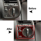 Wood Red Headlight Switch Knob Cover Trim for BMW 3 Series (1991-1999)