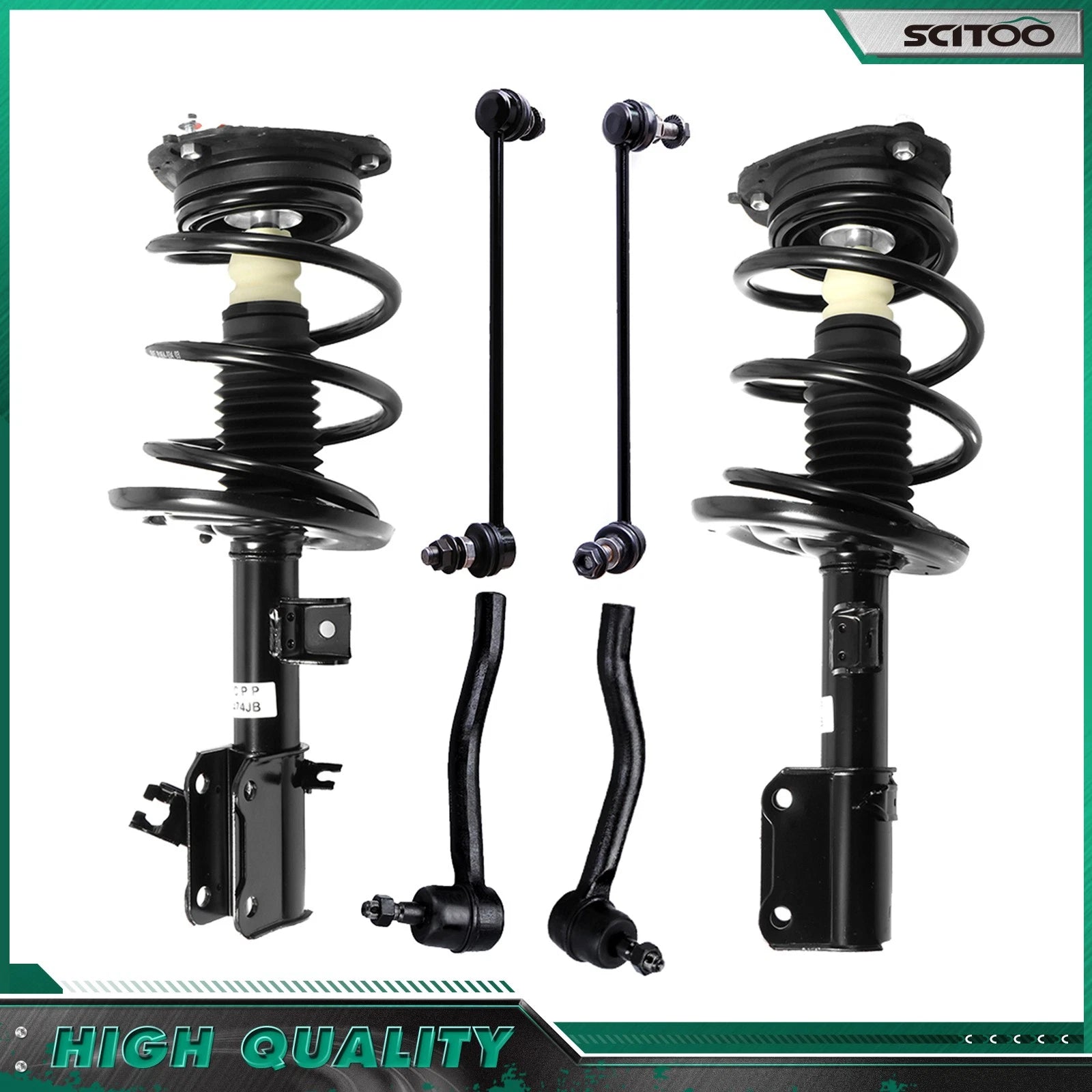 Front Strut w/ Coil Spring Suspension Kit for Nissan Altima (2007–2012)