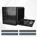 Black Aluminum Tool Box for Pickup Truck (24"X18"X17")