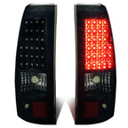 Chrome Crystal Headlight + Black Smoked LED Tail Light for Silverado (2003–2007)