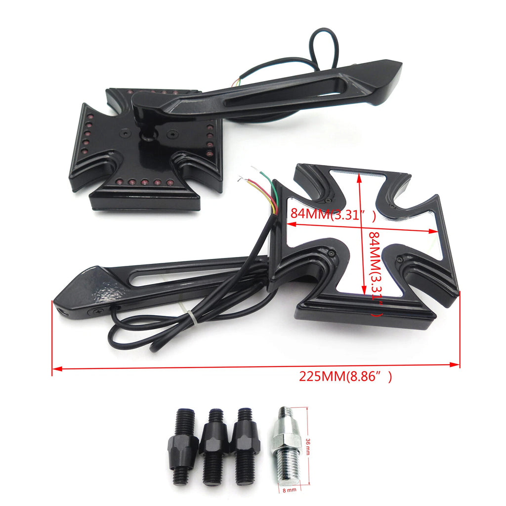 Maltese LED Turn Signal Integrated Mirror for Yamaha Royal Star (1996–2009)