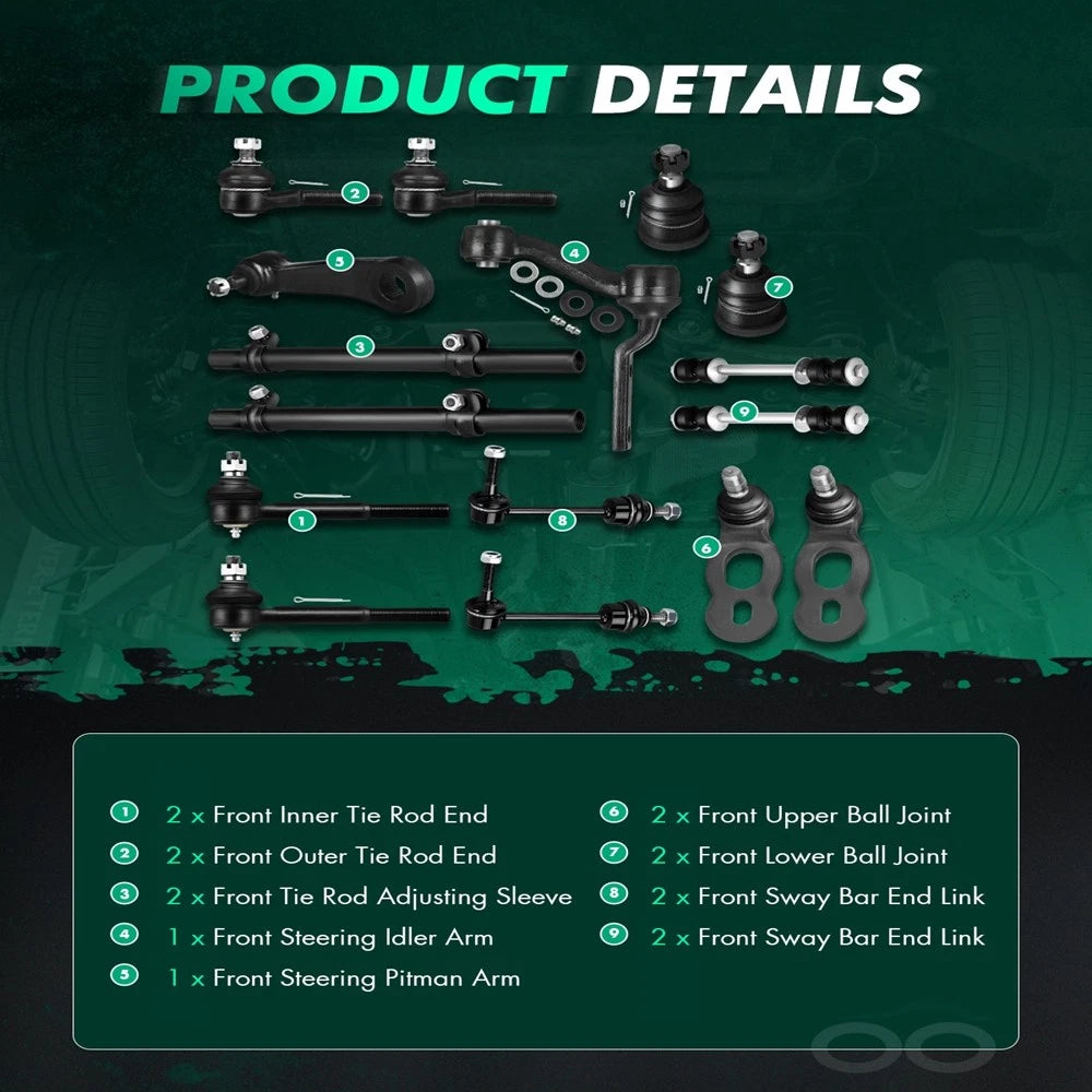 16pc Suspension Kit for Mercury Grand Marquis (1998–2002)