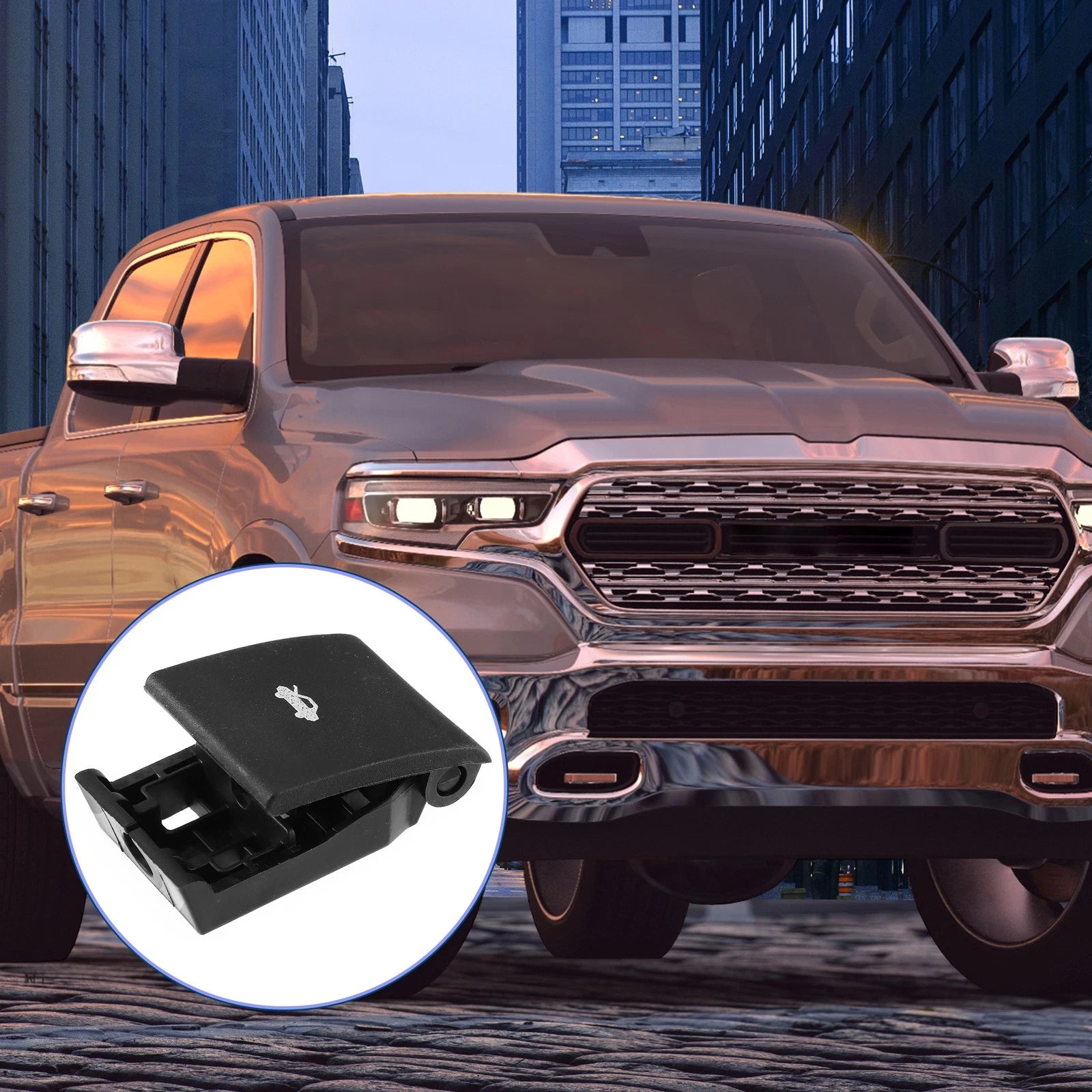 Inner Hood Release Handle for Dodge Ram Pickup (2010–2018) 68085761AA
