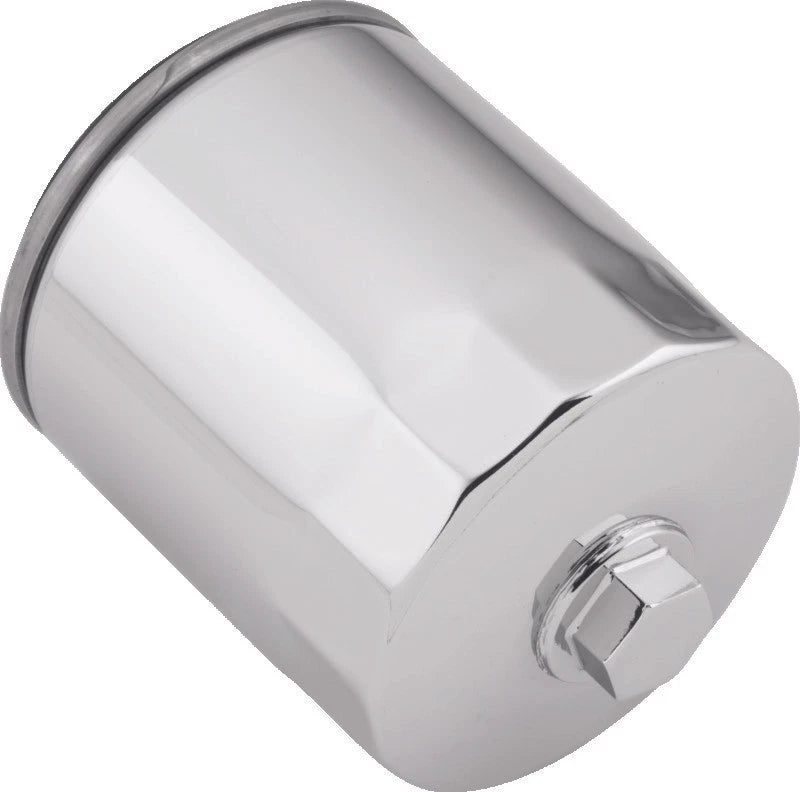 Twin Power Chrome Magnetic Oil Filter with Nut for Harley-Davidson (1999–2023)