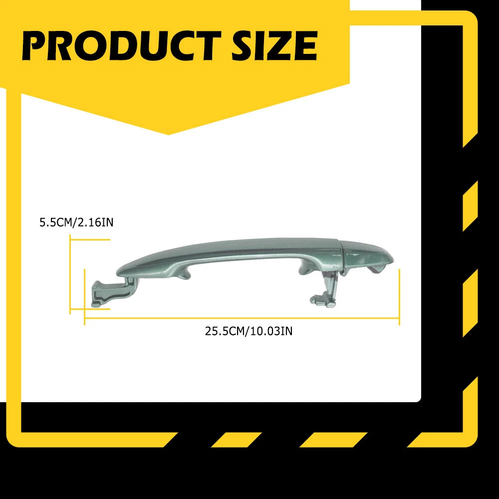 Sliding Door Handle for Toyota Sienna (2004–2010) - Green Exterior L/R