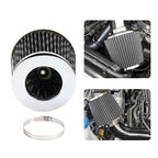 3" High Flow Inlet Cold Air Intake Cone Replacement Dry Air Filter for