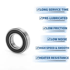 6902DD Deep Groove Ball Bearing for Scooter Skateboard Wheel (15x28x7mm)