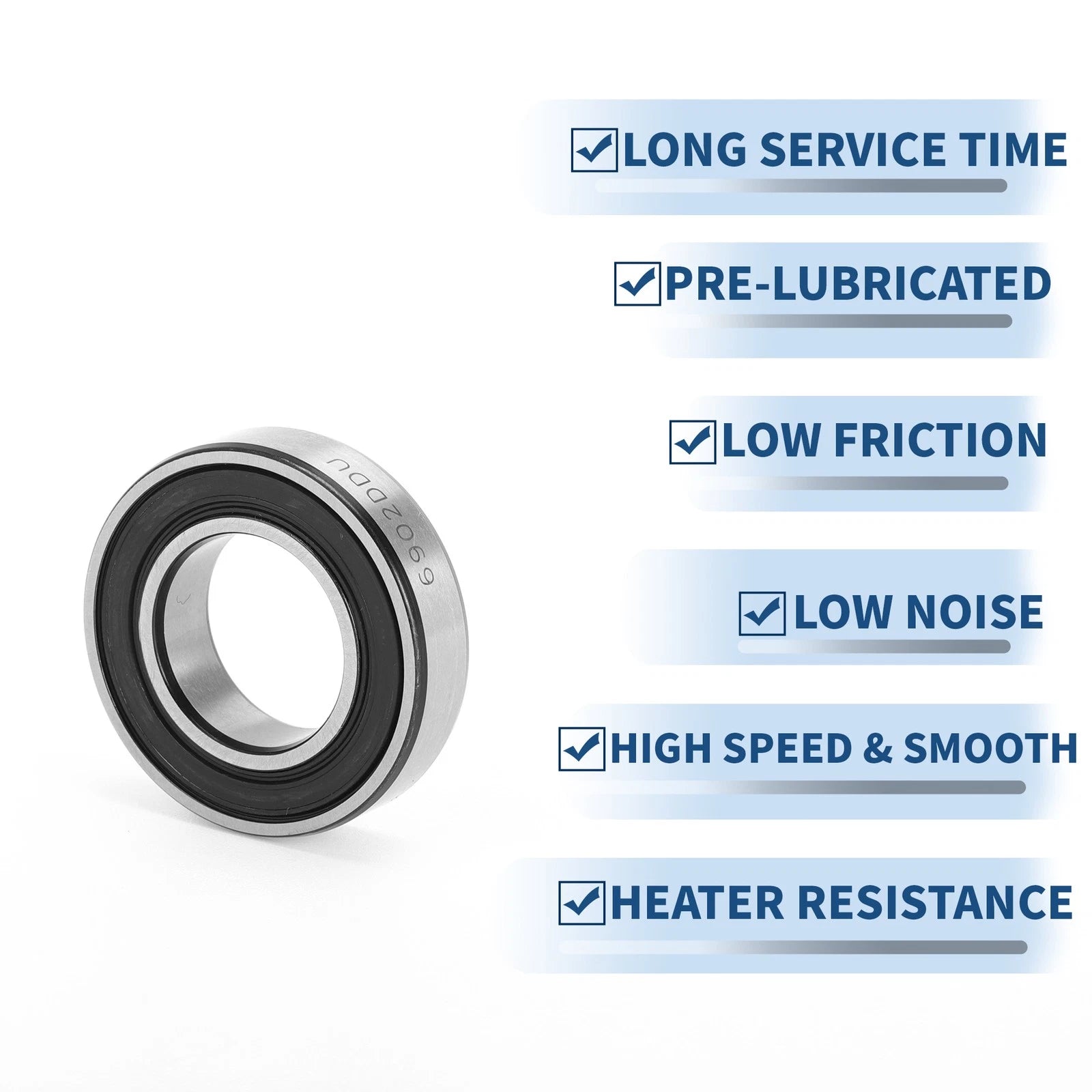 6902DD Deep Groove Ball Bearing for Scooter Skateboard Wheel (15x28x7mm)