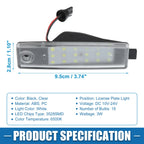 2X White LED License Plate Light 8127348010 3528SMD for Toyota RAV4 (2010–2014)
