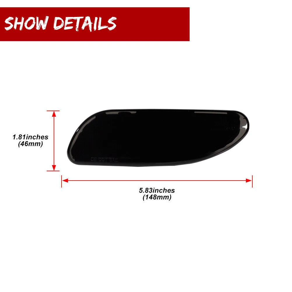 Euro Smoked Side Marker Housings for Mercedes Benz W203 C-Class