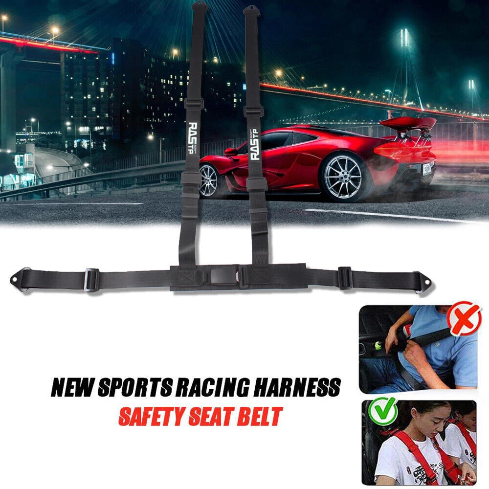 4 Point Harness Seat Belt for Racing Car UTV (Universal Fit)