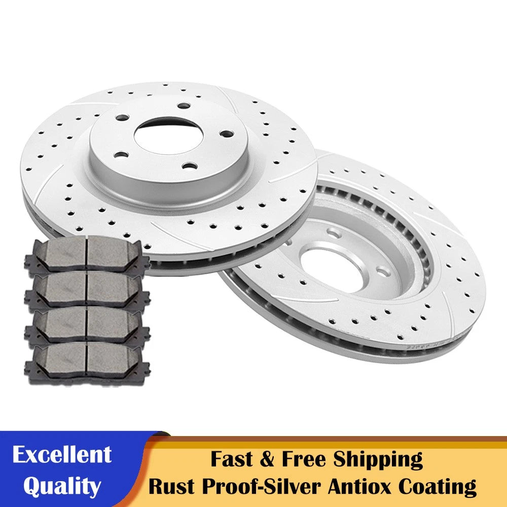 Front Brake Discs and Ceramic Pads for Nissan Altima (YYYY–YYYY)