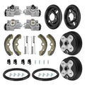 Front Brake Drum Plate & Cylinder Set for Yamaha Big Bear 350 YFM350U (1996–1998)