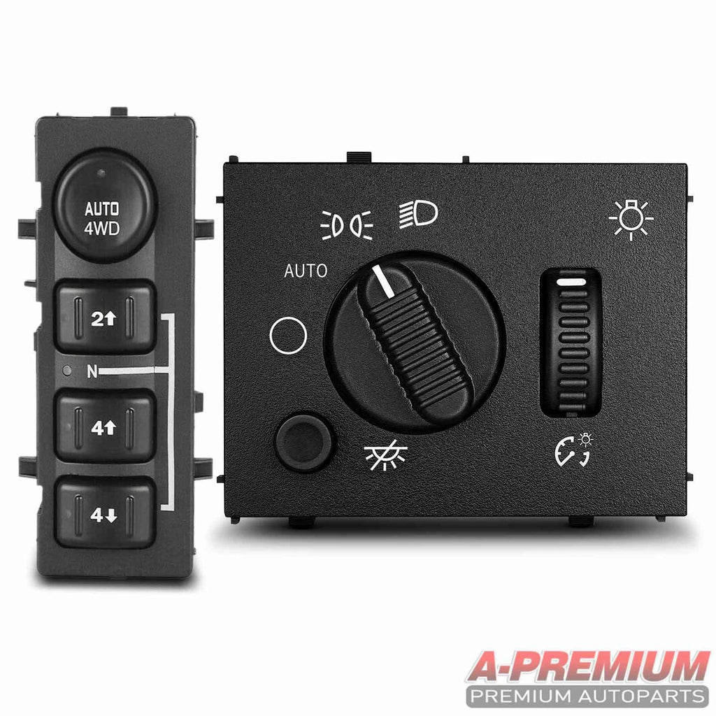 4X4 Selector Switch & Headlight Switch for Cadillac Chevrolet
