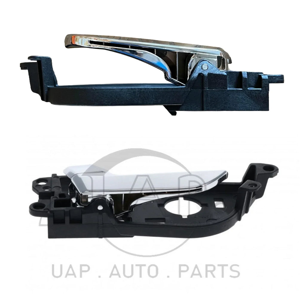 Door Handle Inner 2 x Chrome Front Left+Right for Hyundai Veloster (2011–2018)