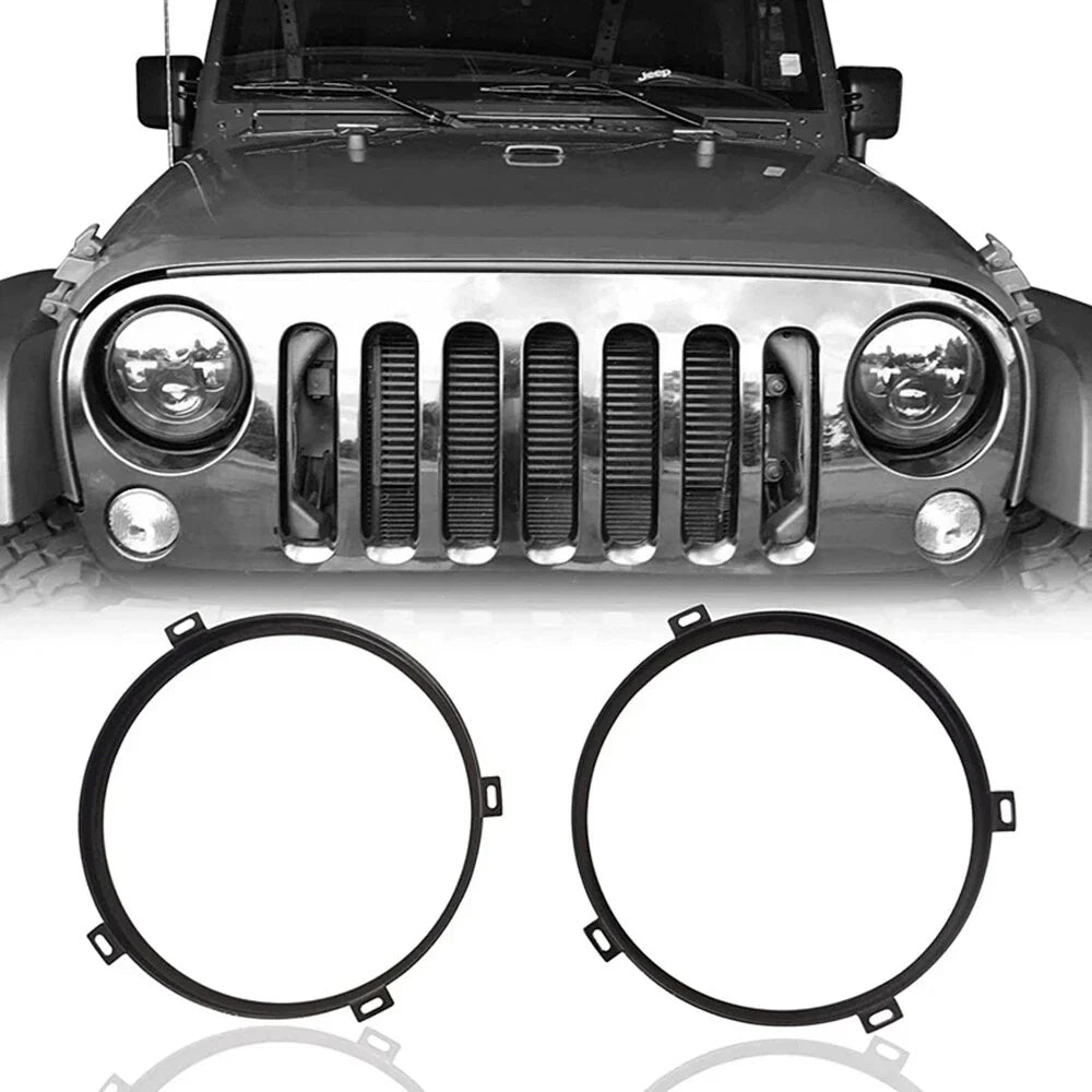 7" Headlight Mount Bracket Ring for Jeep Wrangler JK (2007-2018)