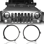 7" Headlight Mount Bracket Ring for Jeep Wrangler JK (2007-2018)