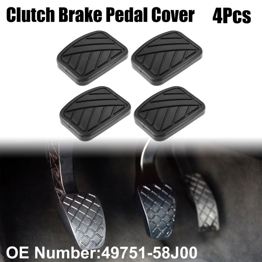 Set of 4 Anti-Slip Clutch Brake Pedal Covers for Suzuki SX4 (2007–2014)