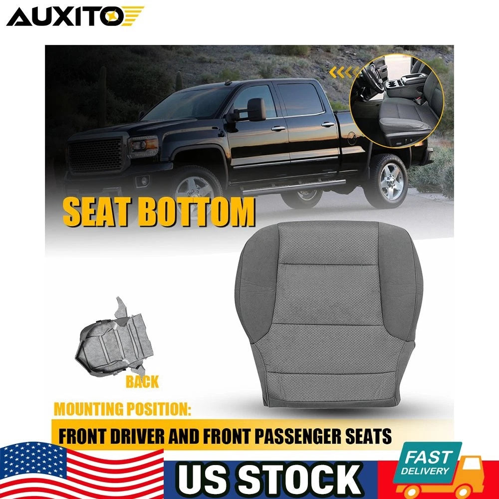 Bottom Seat Cover for Silverado Sierra 1500 2500 (2014–2019) Gray