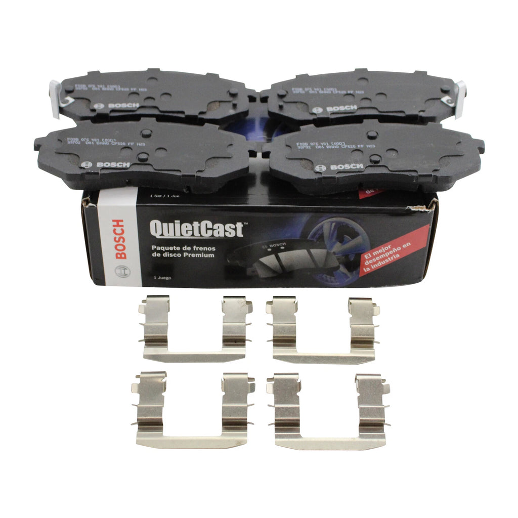 Set of 4 Bosch QuietCast Front Ceramic Brake Pads for Sonata Tucson Soul EV Sportage (2011–2023)