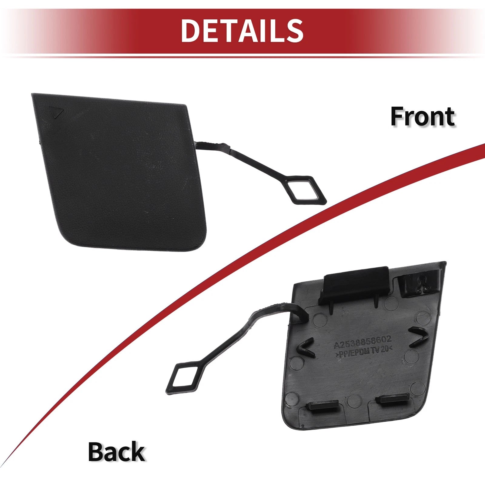 Tow Hook Cover Cap for Mercedes-Benz GLC300 (2016–2023) No. 2538858602