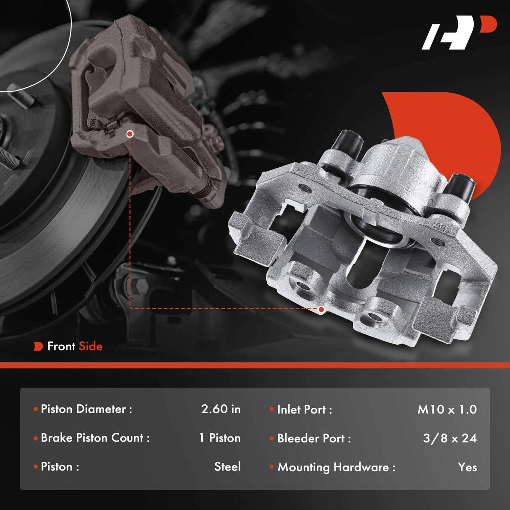 2x Front Brake Calipers for Ford Escape Mazda Tribute (2005-2009)