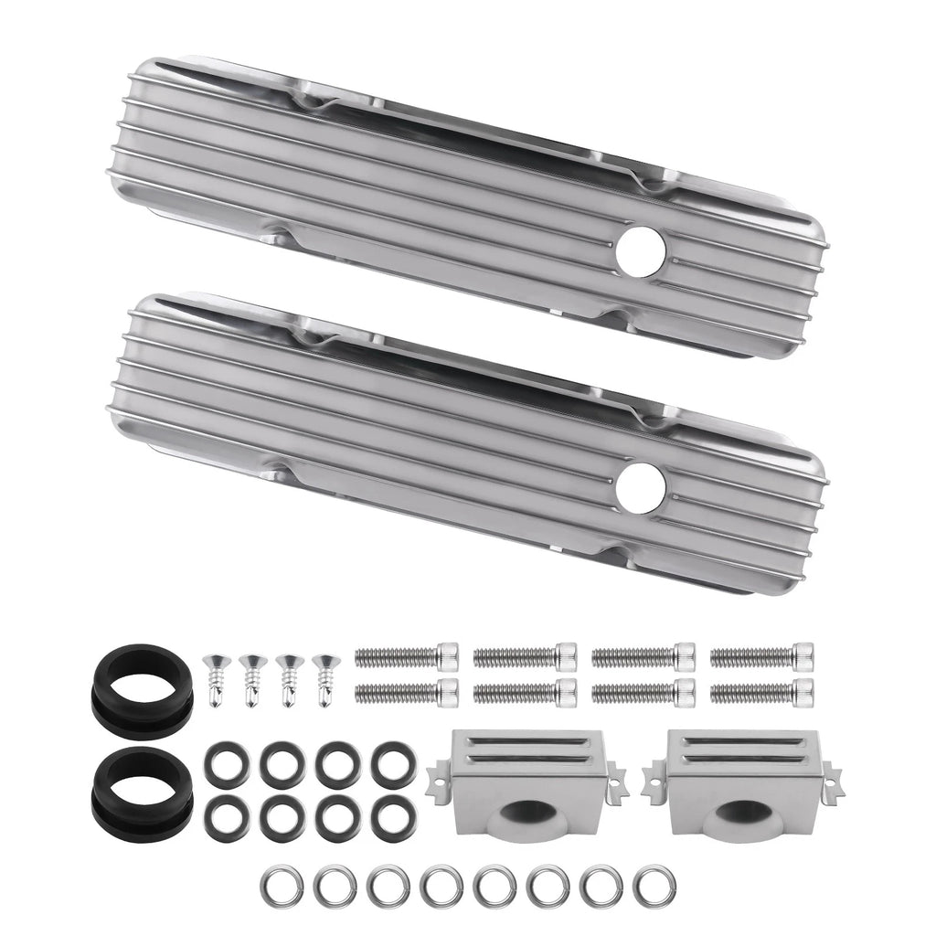 Fabricated Aluminum Valve Covers Mounting Hardware for Small Block 283, 302, 327