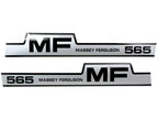 Bonnet Decal Set for Massey Ferguson 565 Tractors