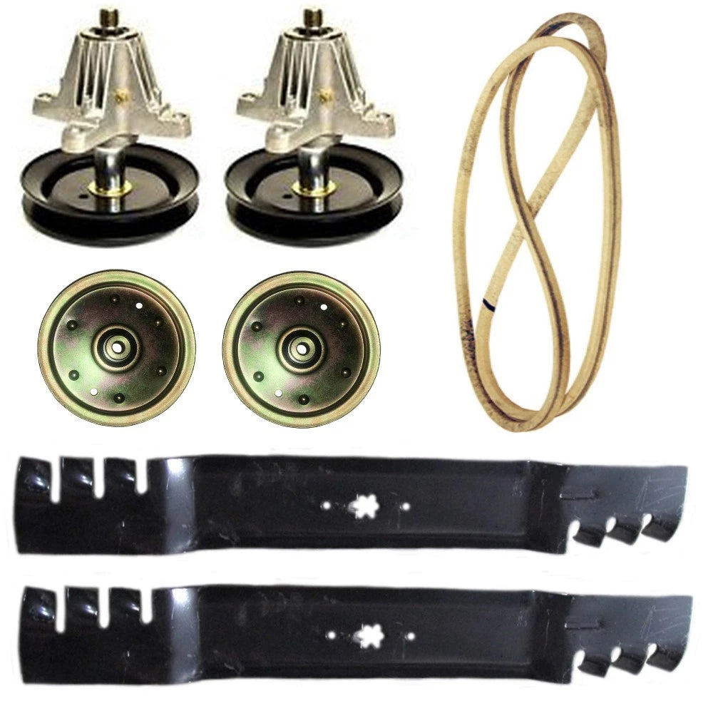 LTX 1040 Mulching Deck Rebuild Kit for LTX 1040 (2010–2014) - Spindles, Blades, Pulley, Belt