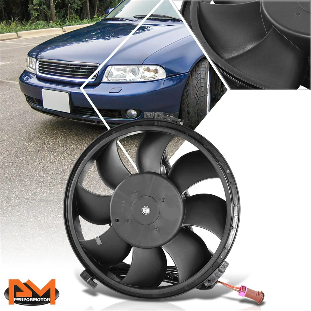 A/C Condenser Cooling Fan Assembly for Audi A4 S4/VW Passat (1996–2002)