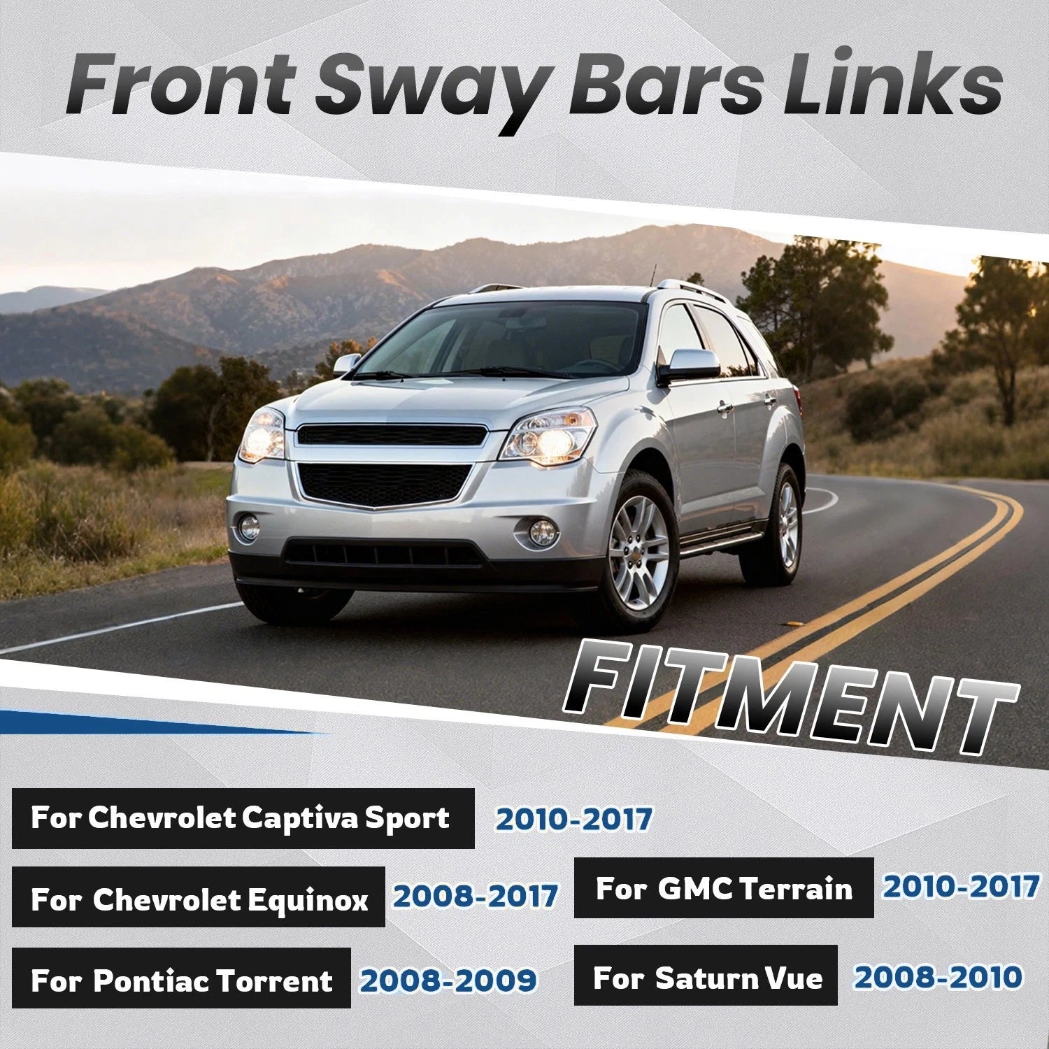 Front Stabilizer Sway Bar Links for Chevy Equinox Terrain Torrent Vue (2008–2017)