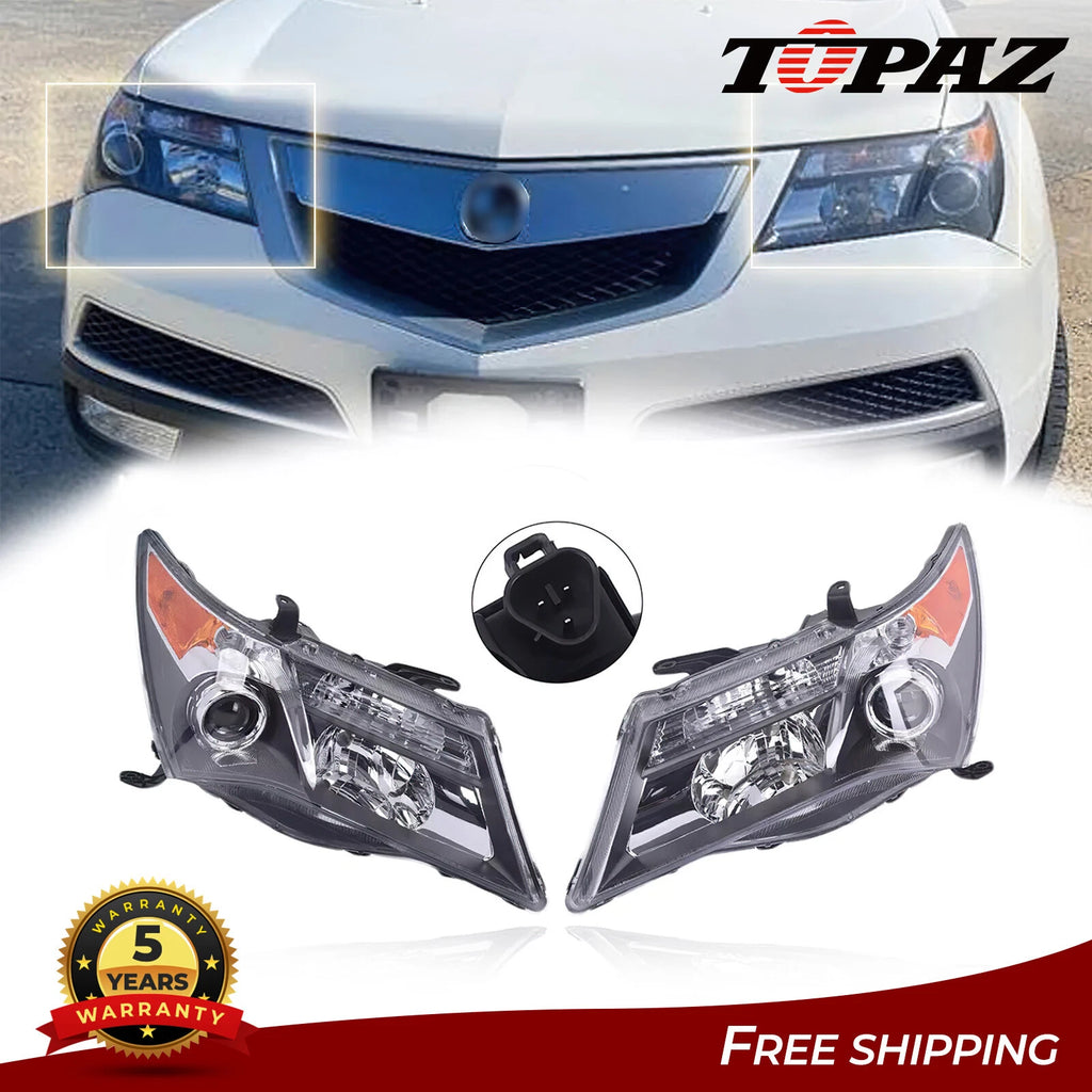 Pair of Headlights for Acura MDX (2007–2009)